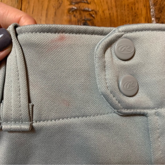 Rawlings | Gray with red piping baseball knickers | sz M - Picture 10 of 14